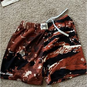Tiger stripe shorts